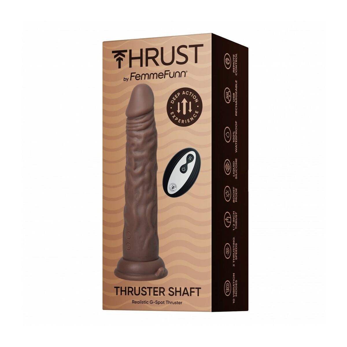 Realistisk Dildo FemmeFunn Brun
